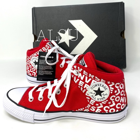 Converse Ctas High Street High Top Red W AUTHENTIC - Picture 3 of 8